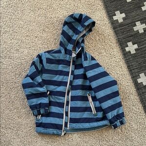 Hanna Andersson Striped Blue Hooded Jacket